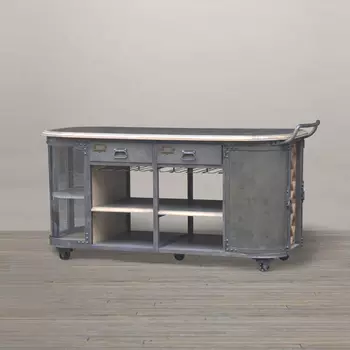 Стеллаж шоп серого цвета