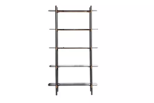 Стеллаж со стеклянными полками