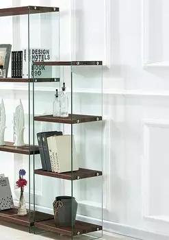 Стеллаж со стеклянными полками малый