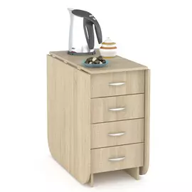 Стол-книжка глория с ящиками цвета дуб сонома