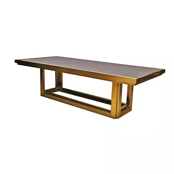 Стол кофейный цвета матового золота