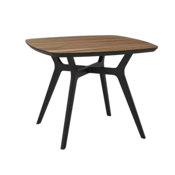 Стол Lars Walnut Black 90х90 орех