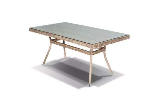 Стол латте со стеклянной столешницей