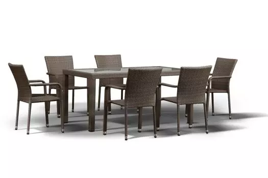 Стол милан серо - коричневого цвета