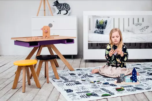 Стол-мольберт Moonk "Malevich" m белый 4-8 лет