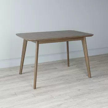 Стол обеденный Elia с подстольем из массива цвета пепельный орех 140х80