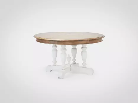 Стол обеденный на резном подстолье из березы