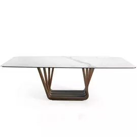 Стол обеденный с мраморной столешницей