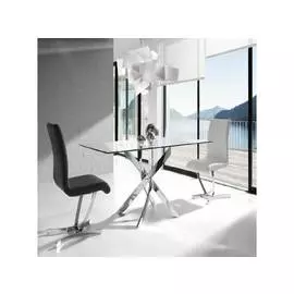 Стол обеденный со стеклянной столешницей