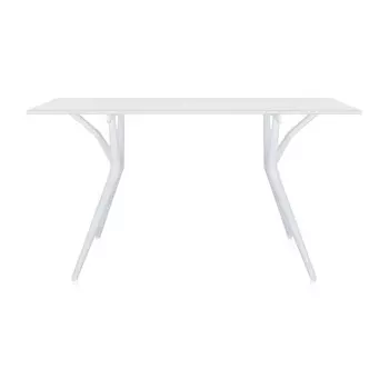 Стол офисный складной Spoon белого цвета