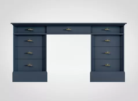 Стол письменный Manhattan серо-синего цвета