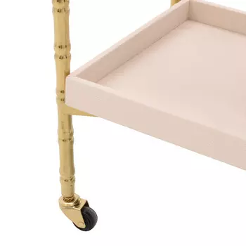 Стол-поднос бежево-золотого цвета