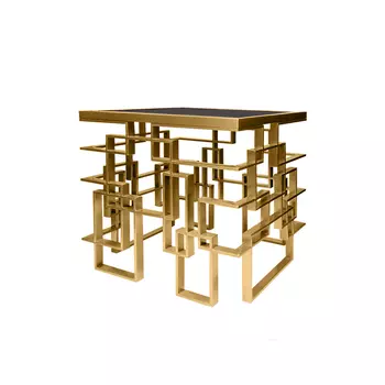 Стол приставной со стеклянной столешницей