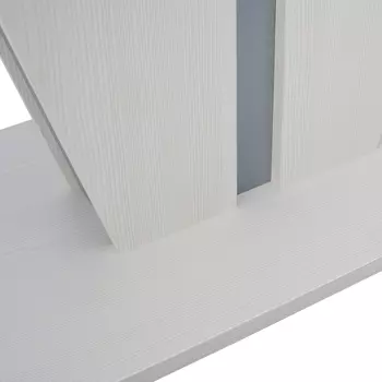 Стол раздвижной бари наварра белая/алюминий