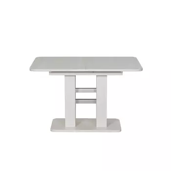 Стол раздвижной гранд наварра белая/алюминий