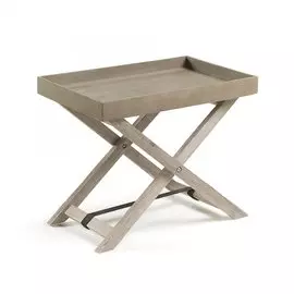 Стол складной Stahl из массива акации и полицемента