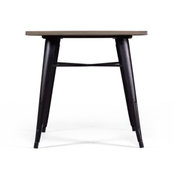 Стол Tolix Parquet с деревянной столешницей