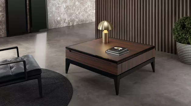 Стол журнальный Alto с выдвижным ящиком эвкалипт