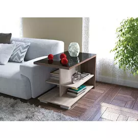 Стол журнальный мишель цвета ясень шимо тёмный/ясень шимо светлый