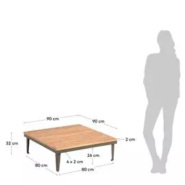 Столик Pascale с деревянной столешницей