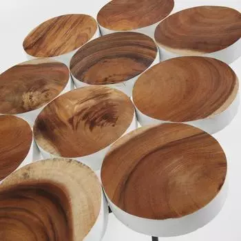 Столик журнальный Julia Grup Fiona со столешницей из спилов