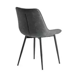Стул Affair Metal Black pu Graphite цвета графит