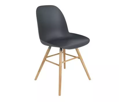 Стул Albert Kuip темно-серого цвета