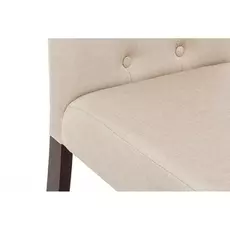 Стул Amelia Dark Walnut Fabric Cream бежевого цвета