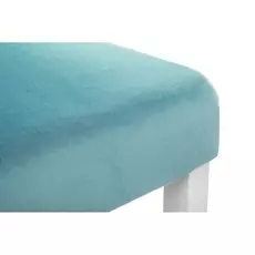 Стул Amelia White Fabric Tiffany голубого цвета