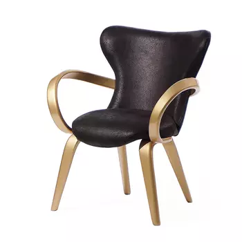 Стул Apriori s с подлокотниками из гнутого дерева