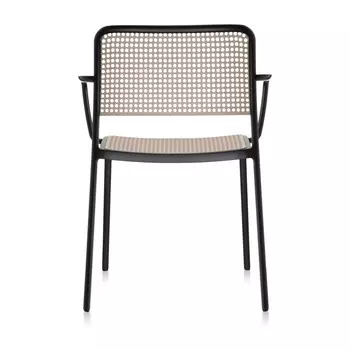 Стул Audrey бежевого цвета с подлокотниками