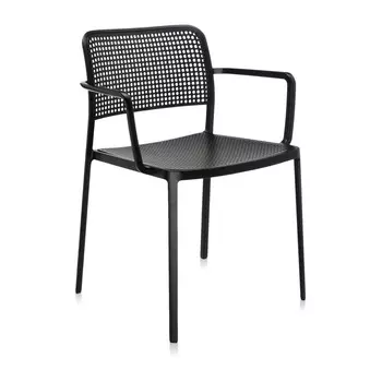 Стул Audrey черного цвета с подлокотниками