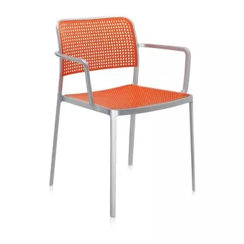 Стул Audrey оранжевого цвета с подлокотниками