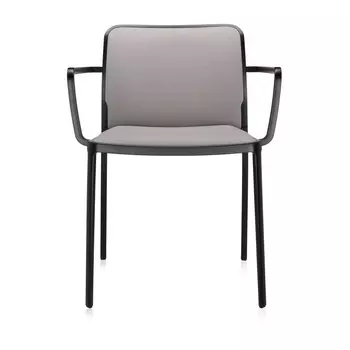 Стул Audrey Soft бежевого цвета с подлокотниками