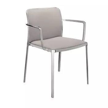 Стул Audrey Soft бежевого цвета с подлокотниками