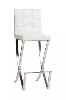 Стул Barcelona Dining Chair белая натуральная кожа
