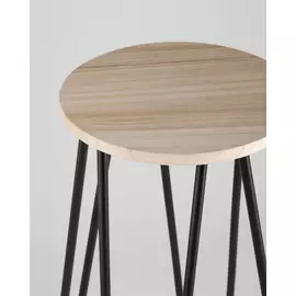 Стул барный азия с деревянным сиденьем