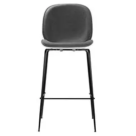 Стул барный Beetle Grey серого цвета