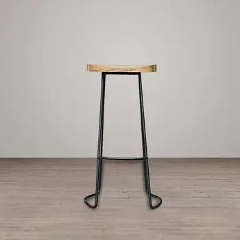 Стул барный браун с дубовым сидением