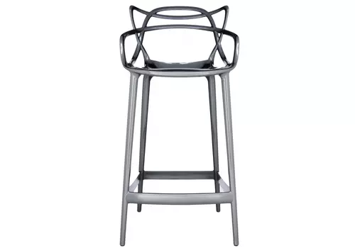 Стул барный Masters цвета титановый металлик