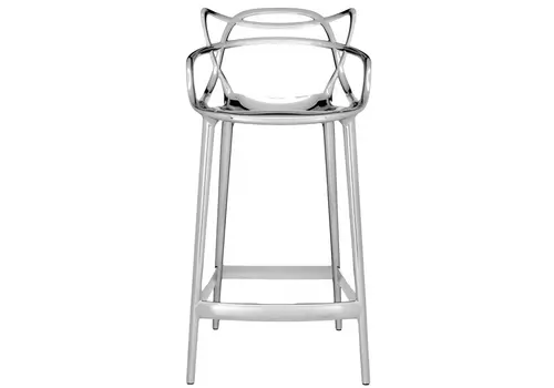 Стул барный Masters серебристого цвета