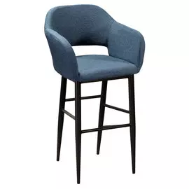 Стул барный Oscar сканди блю арт синего цвета