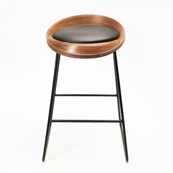 Стул барный Roe чёрный, орех