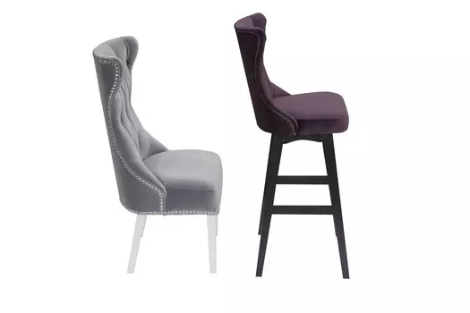 Стул барный с молдингом бергамо