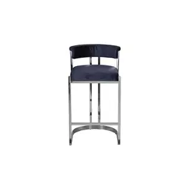 Стул барный темно-синего цвета