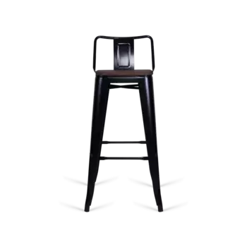 Стул барный Tolix Little Café черного цвета
