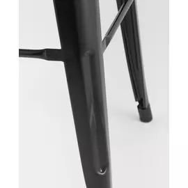 Стул барный Tolix Wood черного цвета