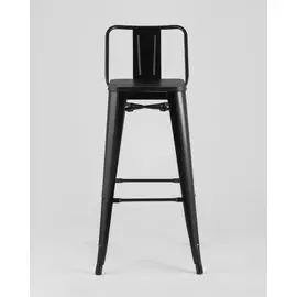 Стул барный Tolix Wood черного цвета