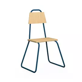 Стул Bauhaus с синим каркасом