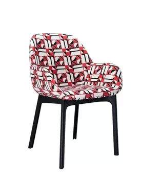Стул Clap Double j. Geometrico красный с черными ножками
